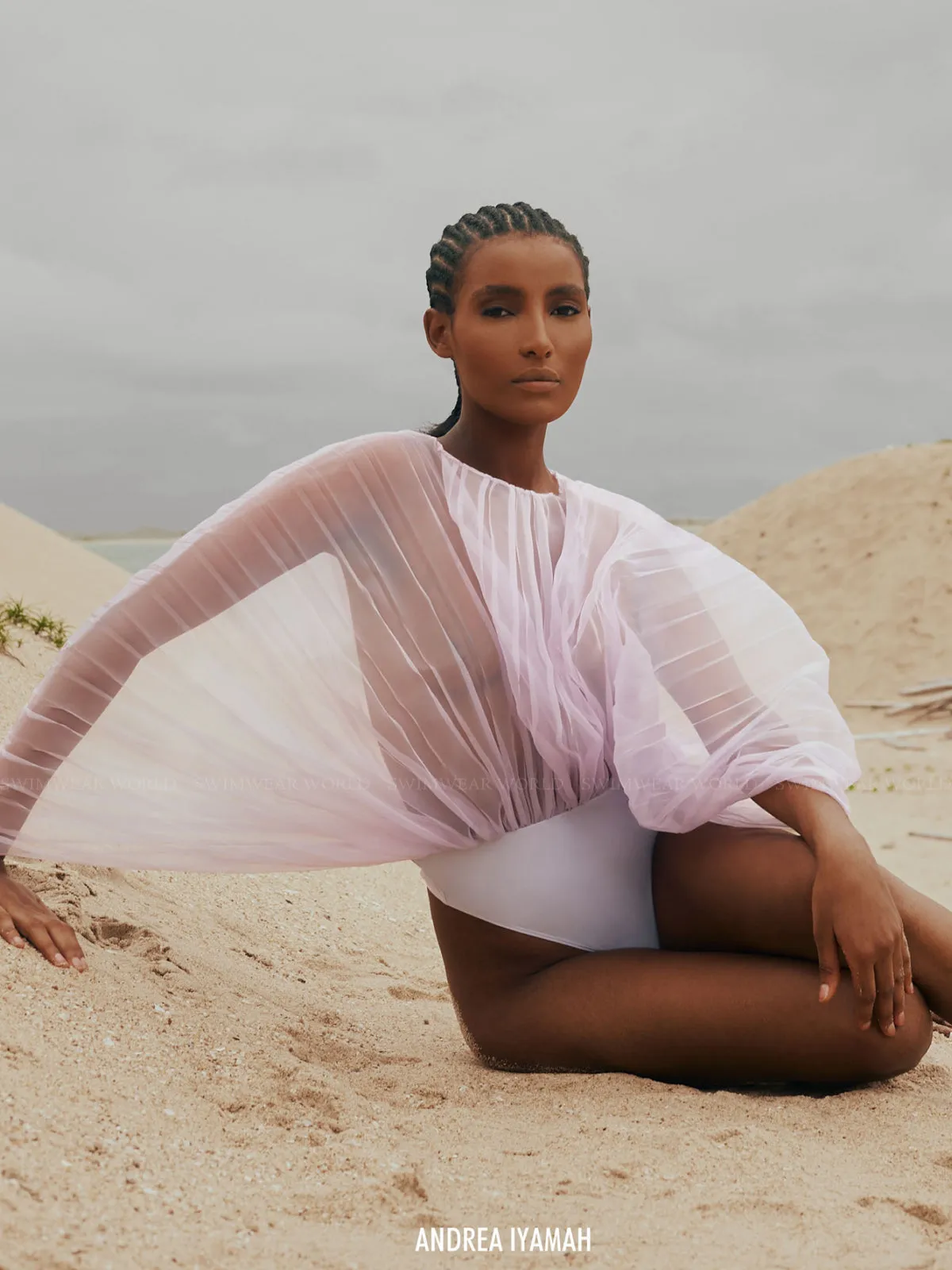 Sombra Thong Leotard-Akacia Pleated Shorts ::RET