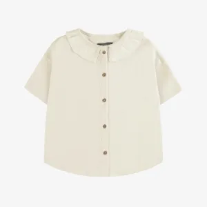 Souris Mini Girls Short Sleeve Relaxed Fit T-Shirt - Cream