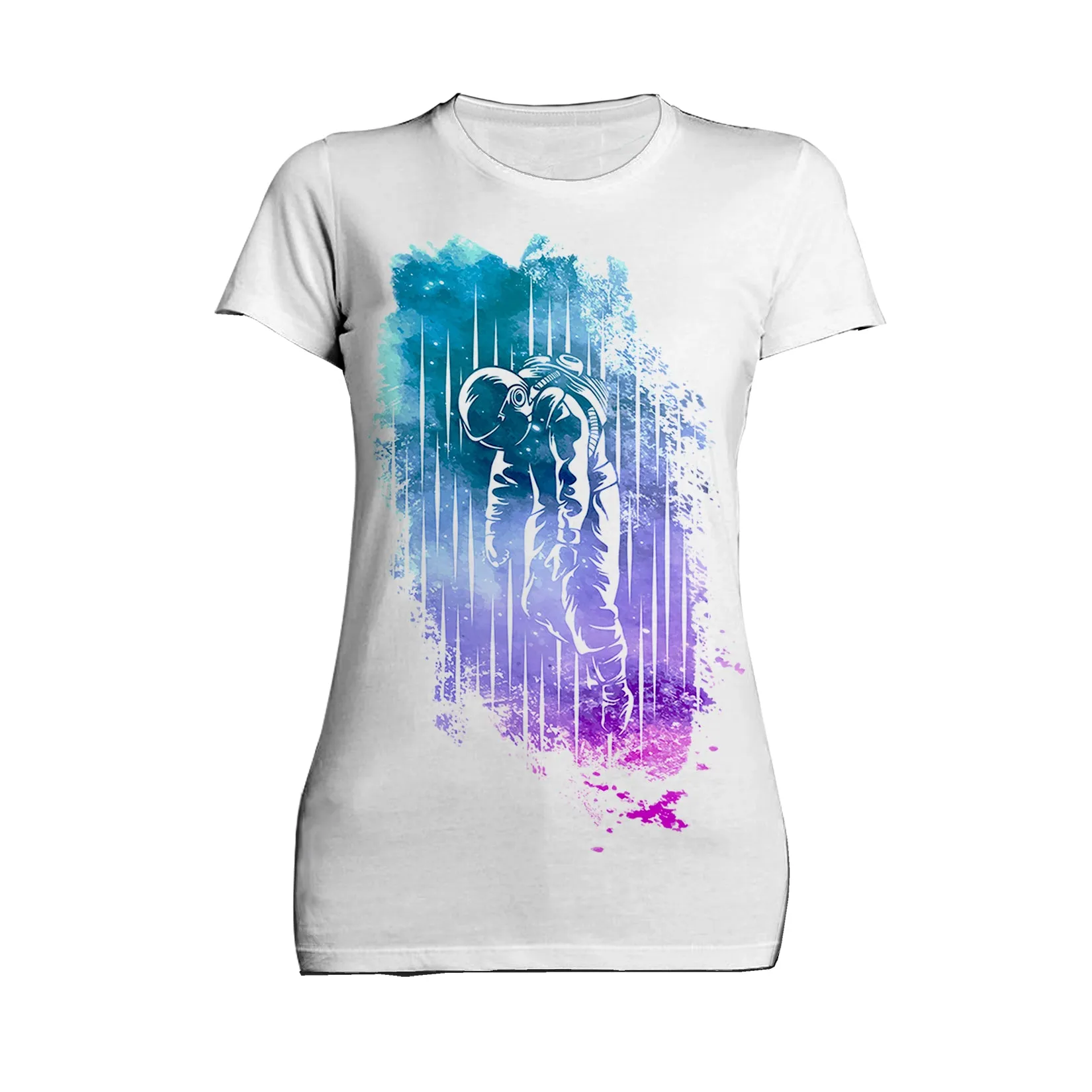 Space Science Astronaut Star Splash Fine Art Nerd Geek Chic Official Women's T-shirt