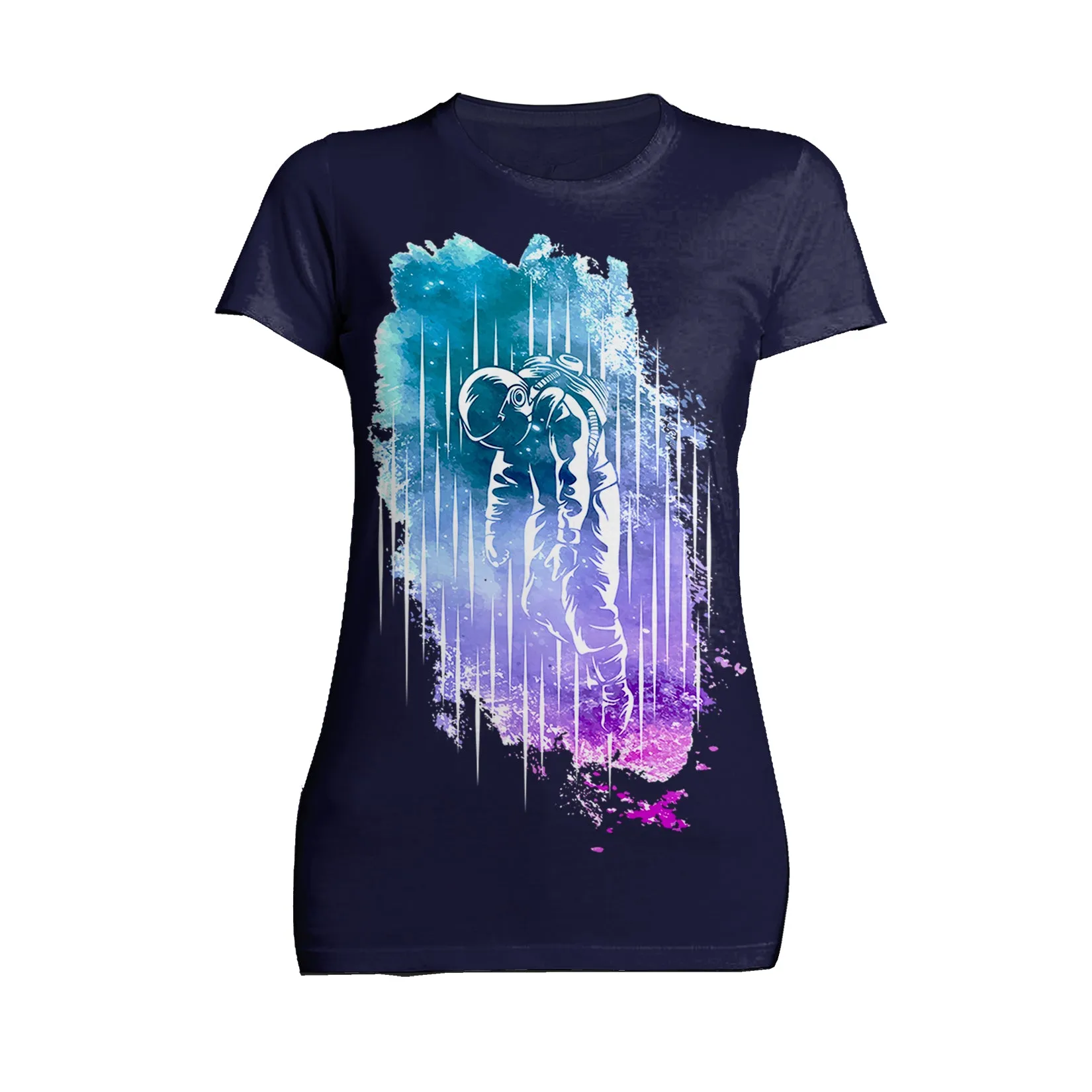 Space Science Astronaut Star Splash Fine Art Nerd Geek Chic Official Women's T-shirt