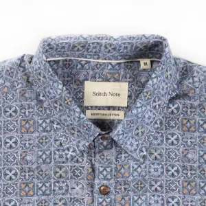 Stitch Note Classic Long Sleeve Shirt - Sapphire