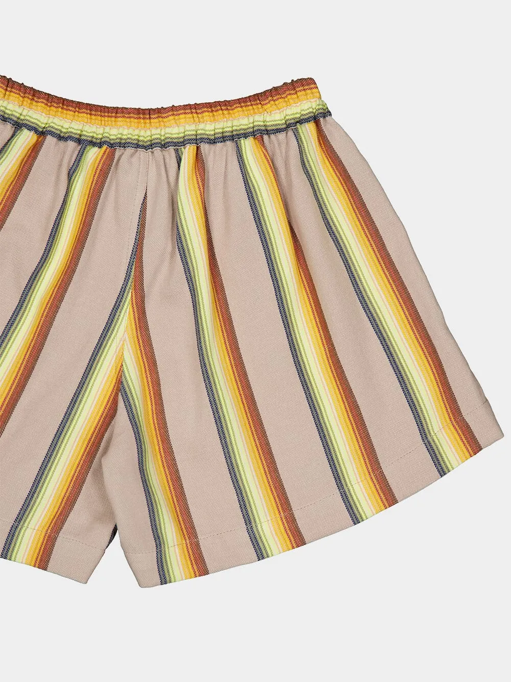Striped Cropped Shorts