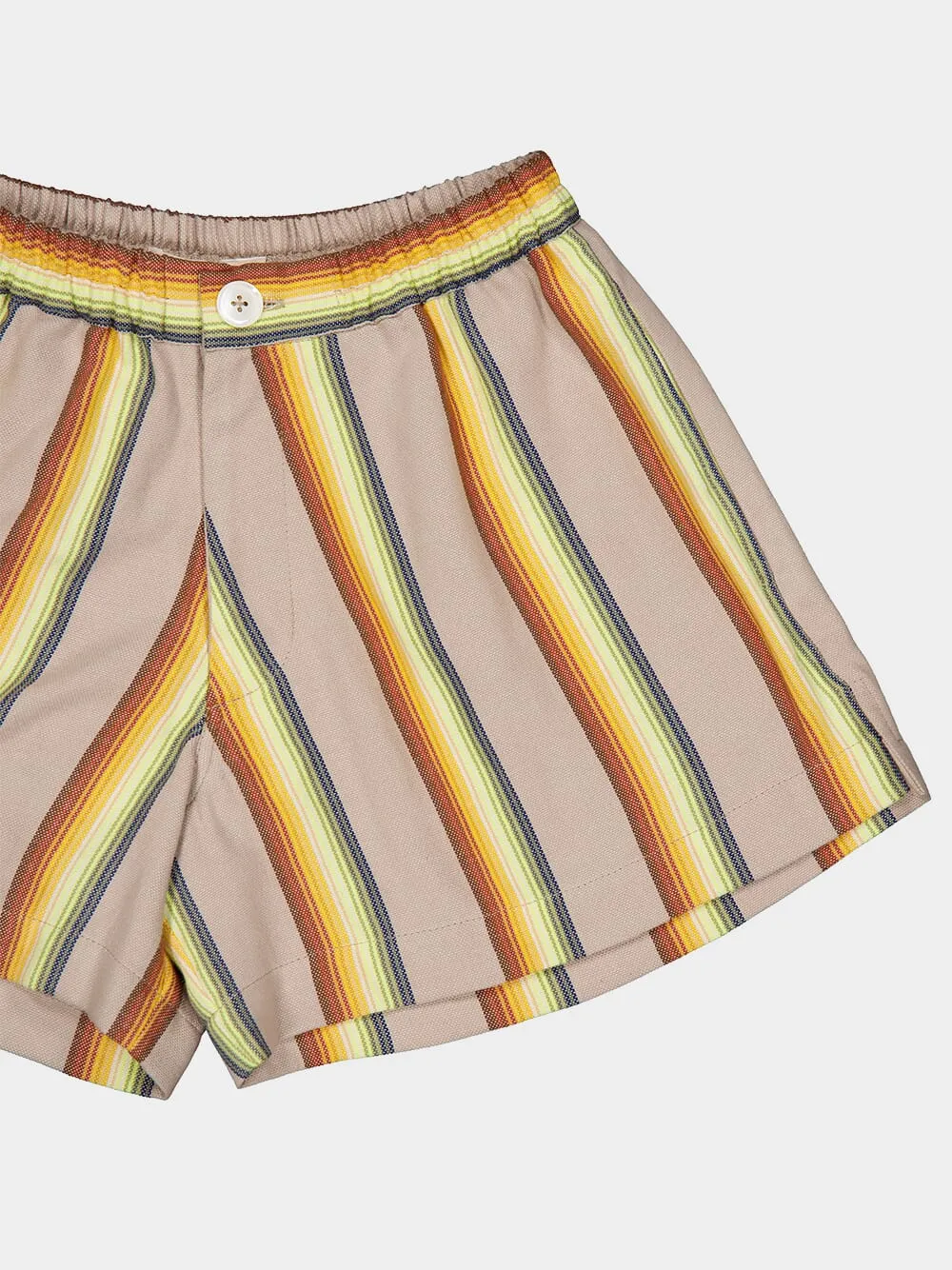 Striped Cropped Shorts