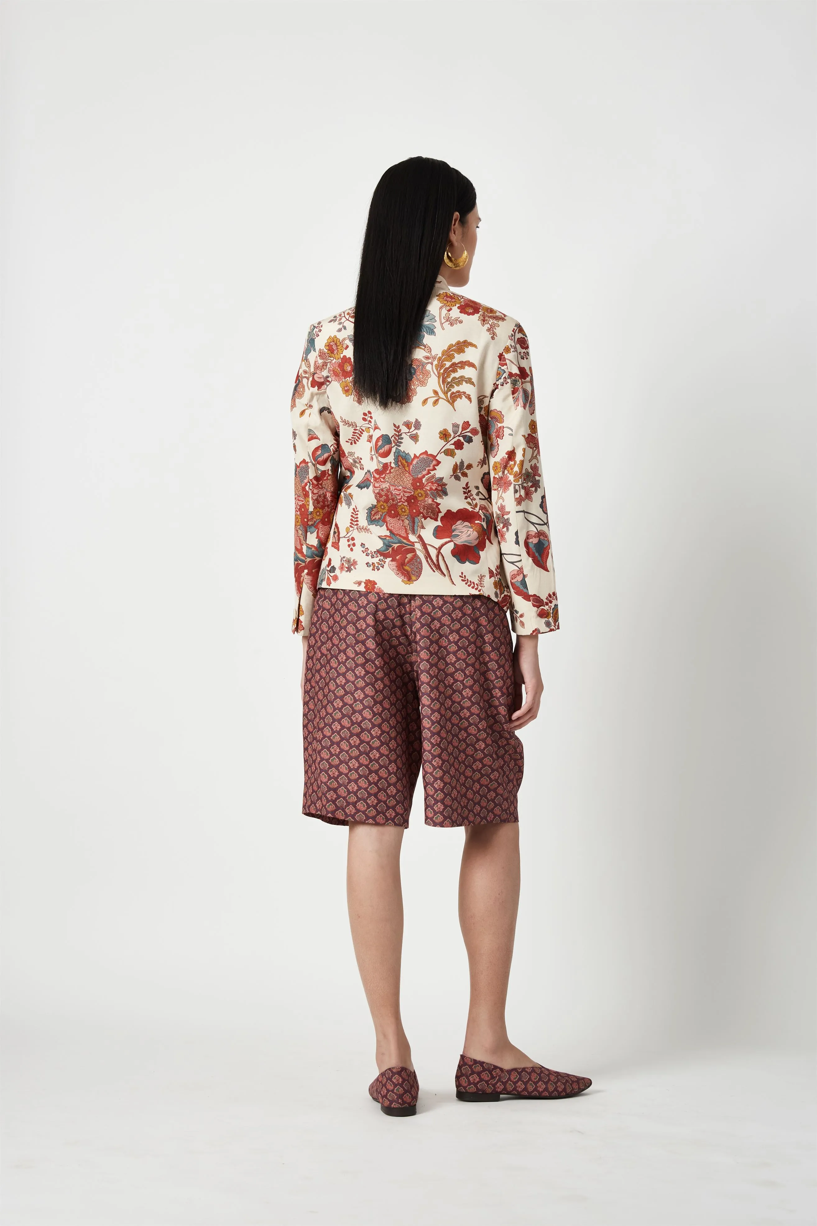 Summer Jacket Pure Silk Embroidered-Fashion Edit Java 3-7JV-81-Payal Pratap