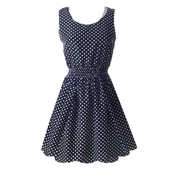 Summer Women Tank Chiffon Beach Dress Sleeveless Sundress Floral Mini Dresses
