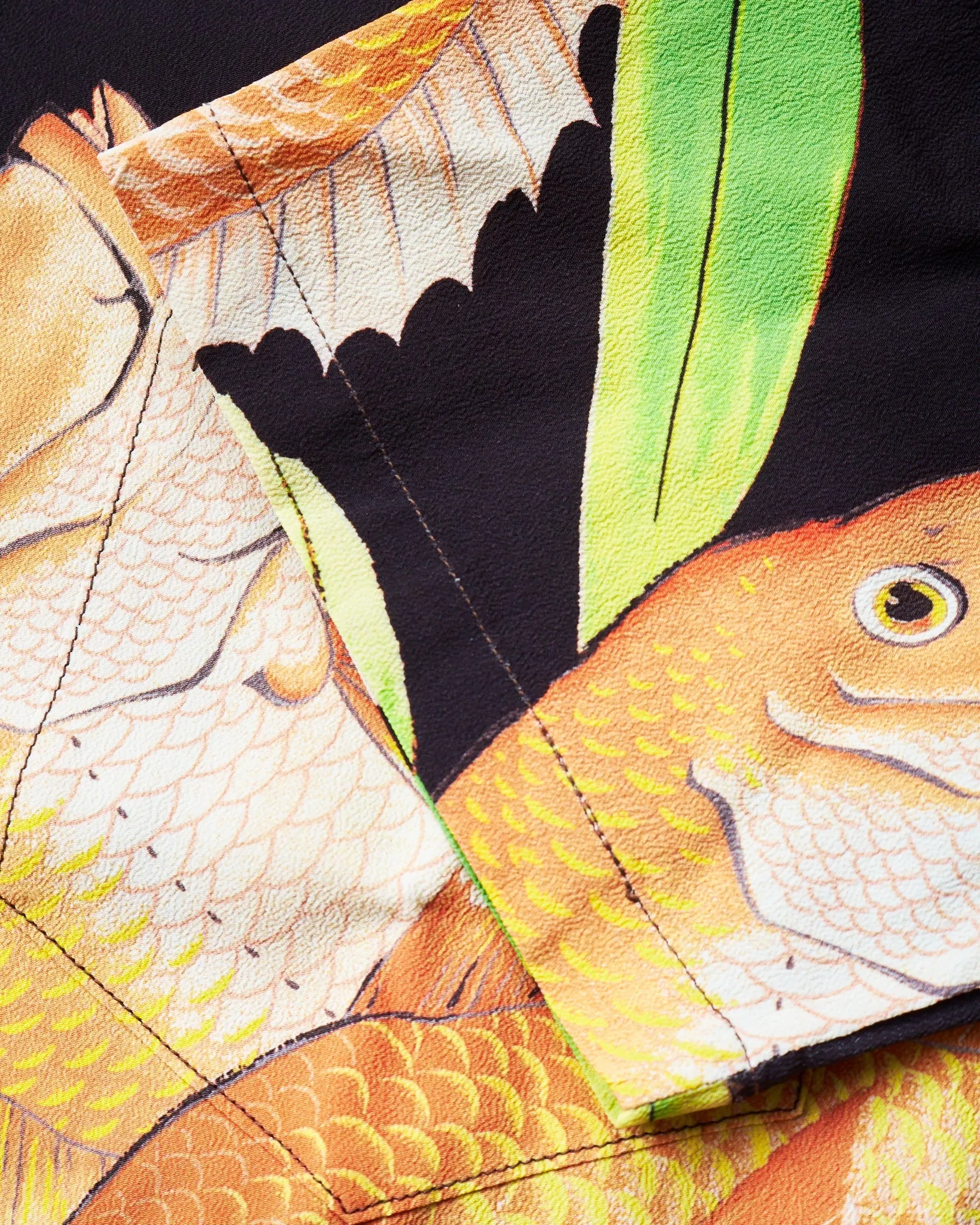 Sun Surf Rayon Hawaiian Shirt "Red Snapper" Special Edition Kalakaua