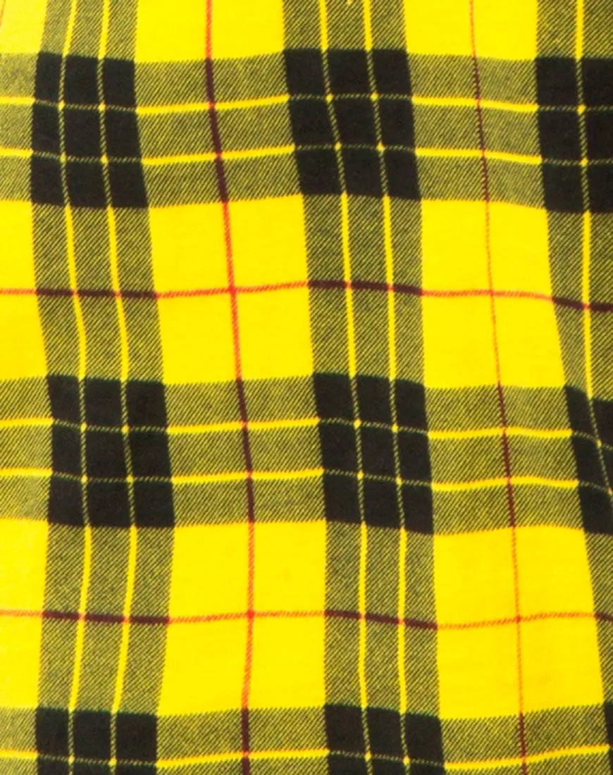 Sunny Kiss Dress in Winter Plaid Yellow