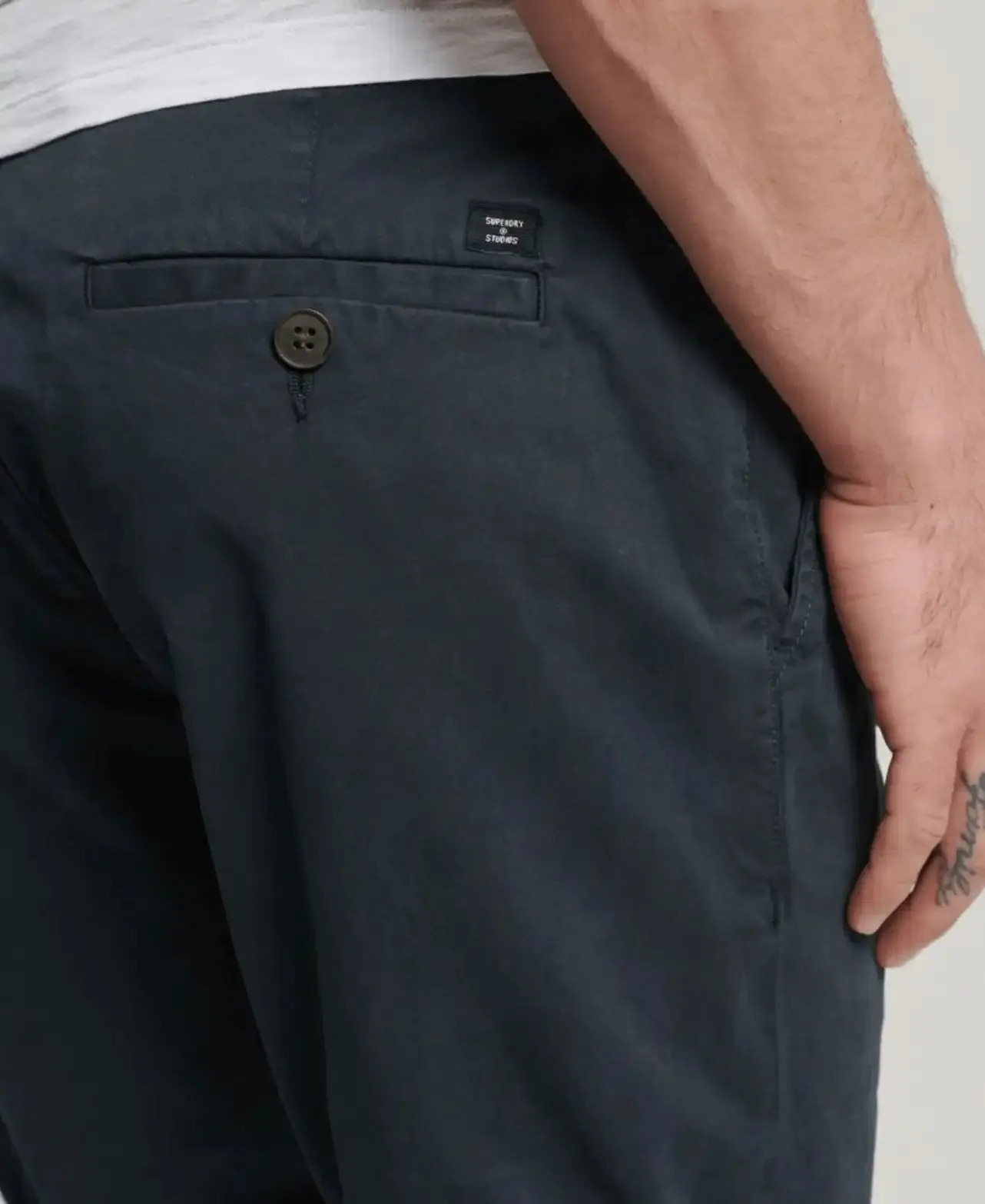 Superdry Studios Core Chino Shorts Eclipse Navy