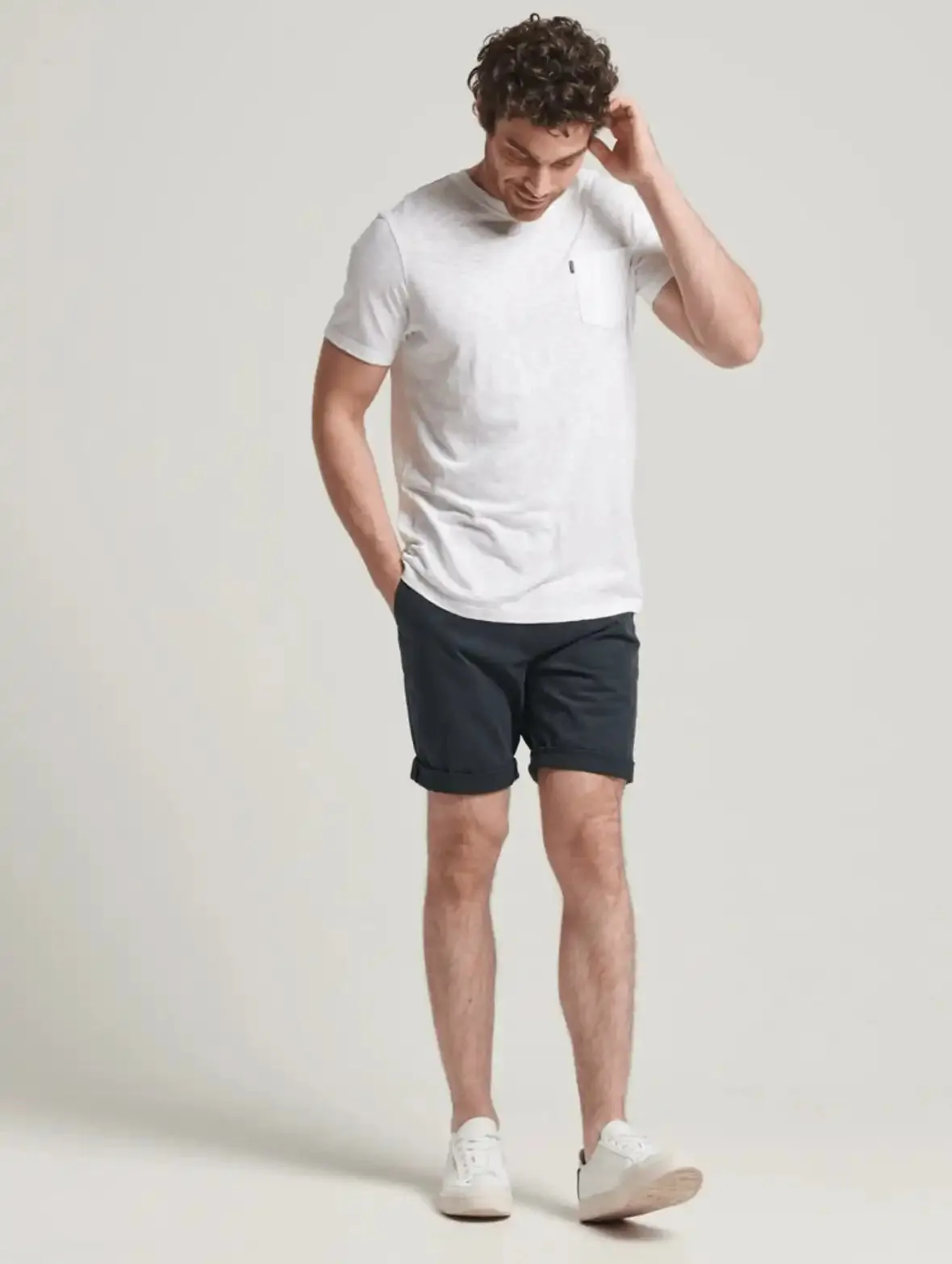 Superdry Studios Core Chino Shorts Eclipse Navy