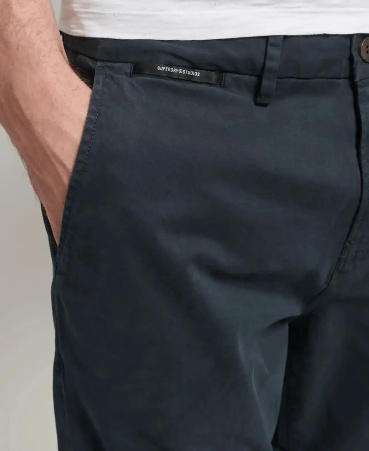 Superdry Studios Core Chino Shorts Eclipse Navy