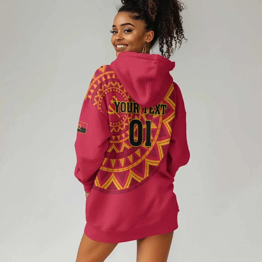 Support Palancas Negras - Red Angola Football Hoodie Dress LT01