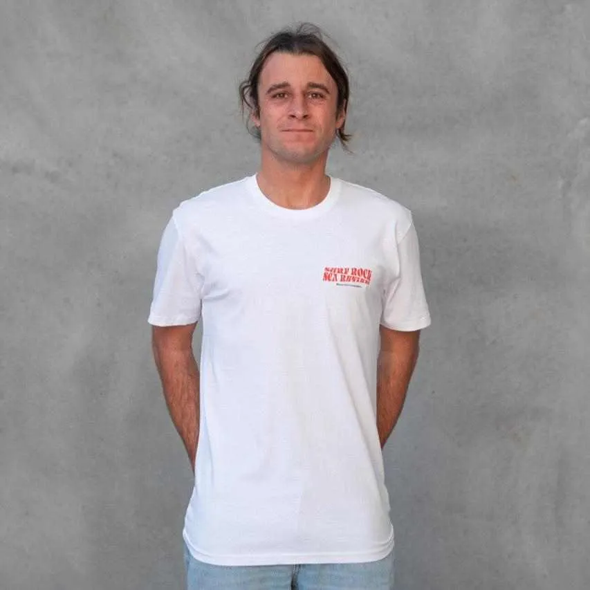 Surf Rock Vintage Tee - White