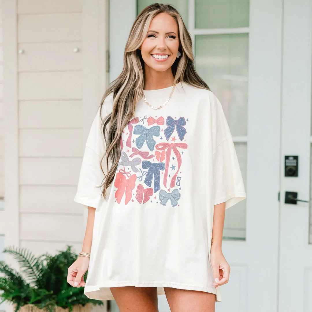 Sweet American Summer Boyfriend Tee, Ivory