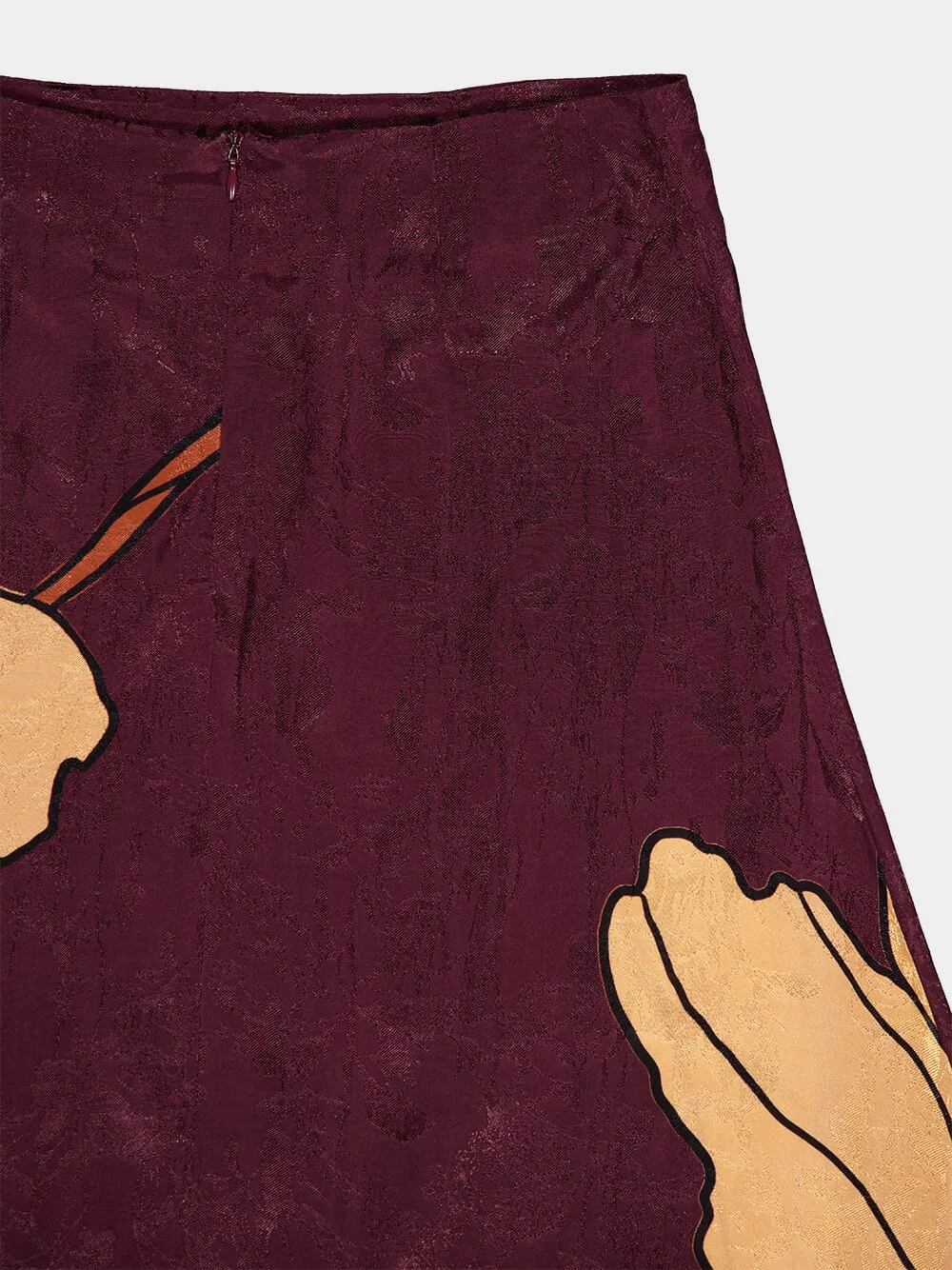 Symphony Of Leaves Midi Skirt