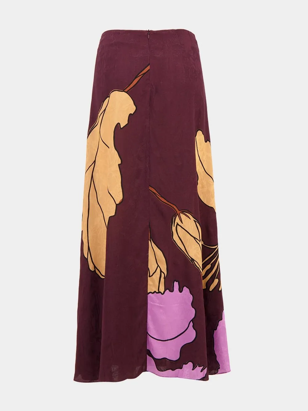 Symphony Of Leaves Midi Skirt