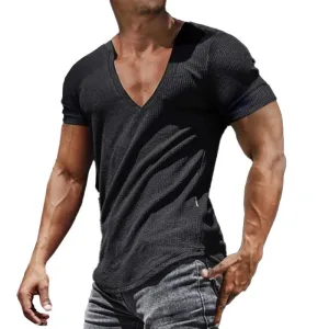 T-shirt de sport coupe slim à manches courtes vintage