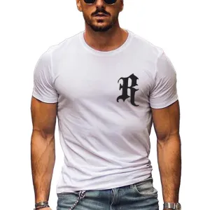 T-shirt en coton à manches courtes vintage