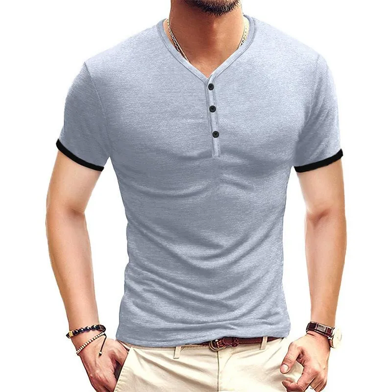 T-shirt Henry vintage à manches courtes