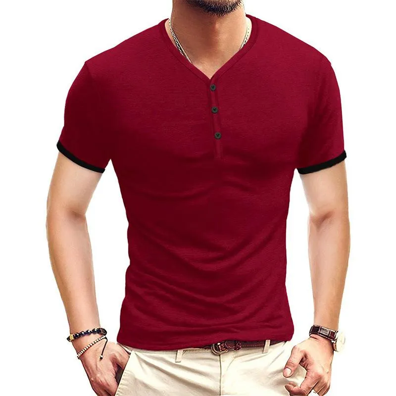 T-shirt Henry vintage à manches courtes