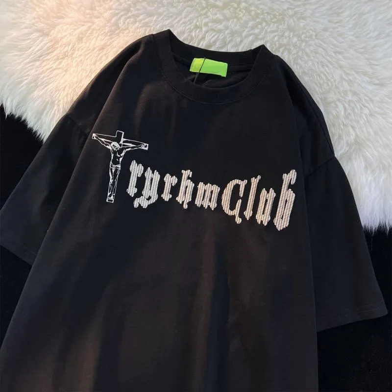T-shirt imprimé tête de mort vintage