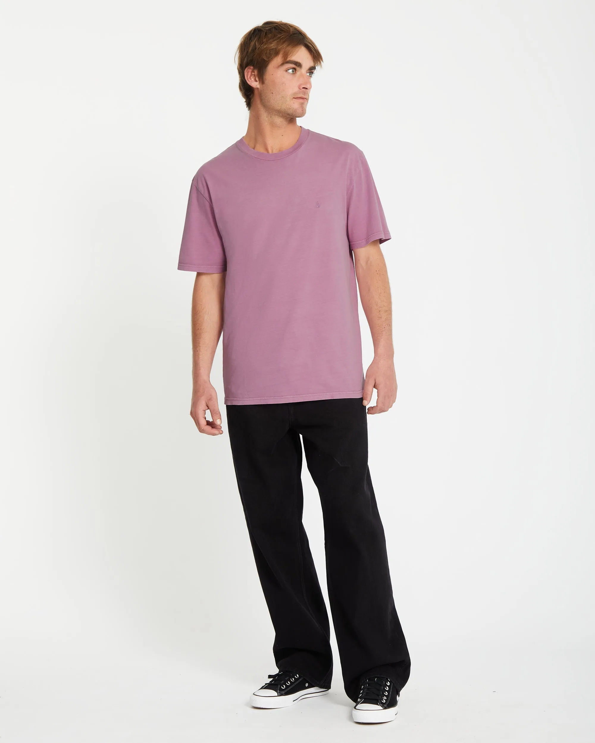 T-shirt Solid Stone - STEEL PURPLE