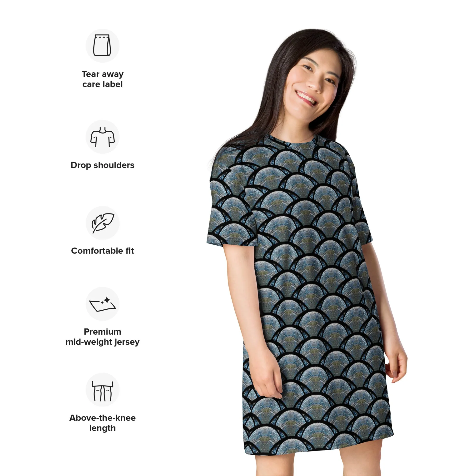 T-Shirt Tunic (Muliebris/Virilis)(Opal Skies Cantus Primus "Lūminōsitās") RJSTHs2024 RJS