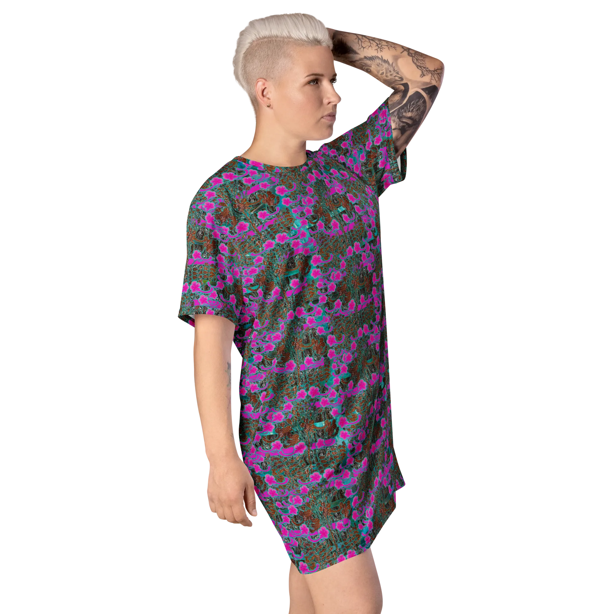 T-Shirt Tunic (Muliebris/Virilis)(Tree Link WindSong Flower) RJSTH@Fabric#8 RJSTHW2024 RJSv