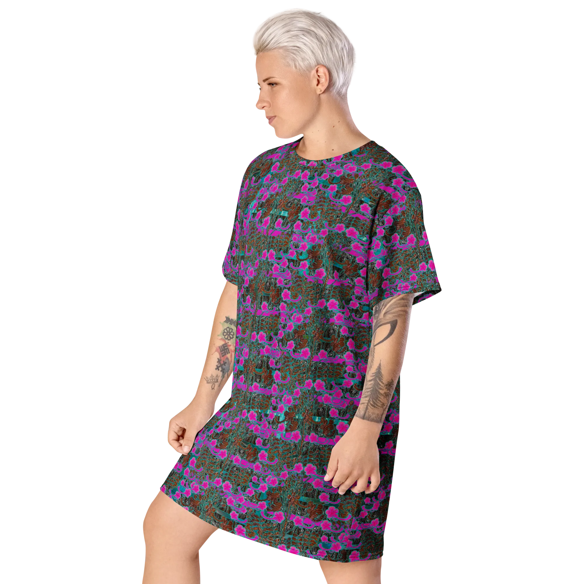 T-Shirt Tunic (Muliebris/Virilis)(Tree Link WindSong Flower) RJSTH@Fabric#8 RJSTHW2024 RJSv