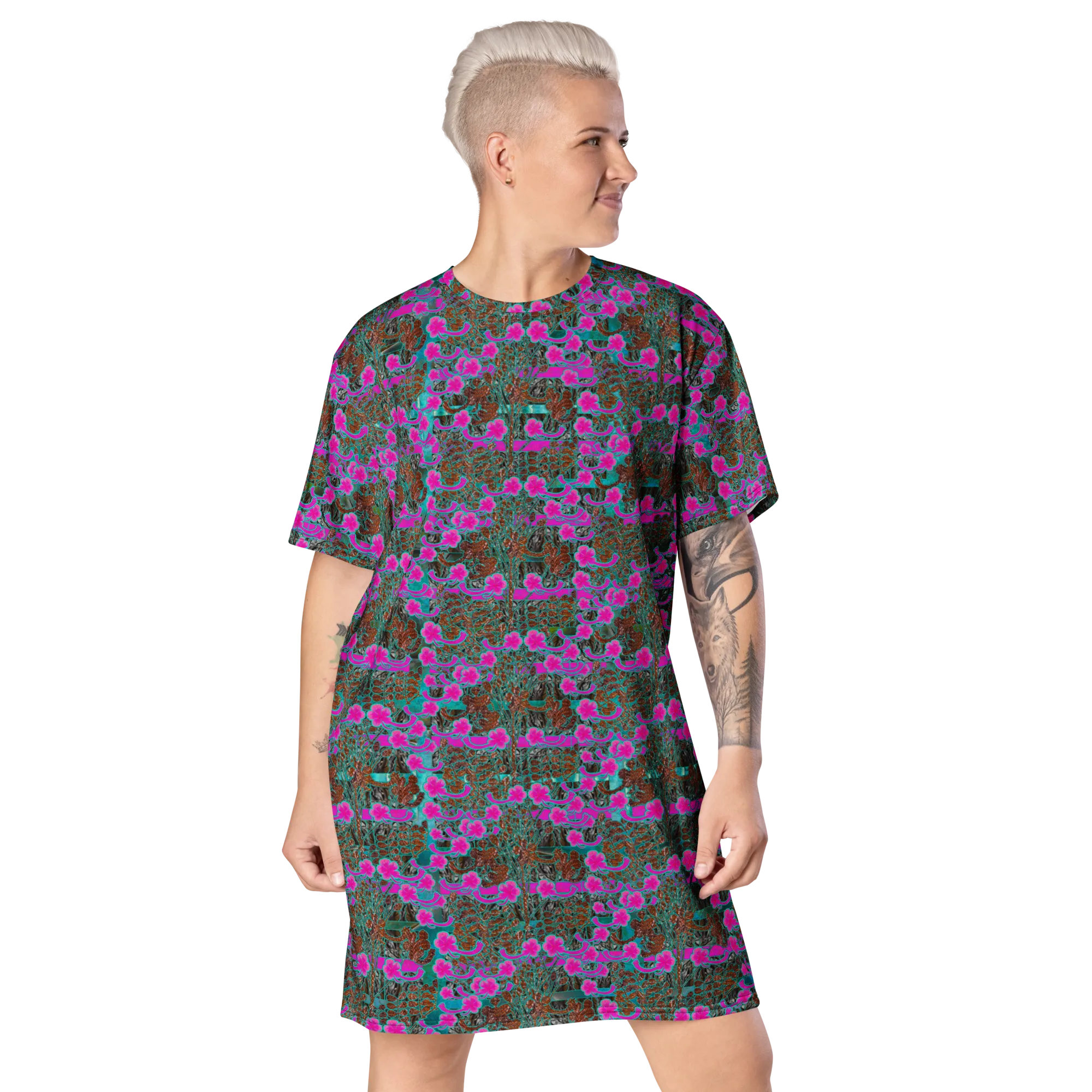 T-Shirt Tunic (Muliebris/Virilis)(Tree Link WindSong Flower) RJSTH@Fabric#8 RJSTHW2024 RJSv