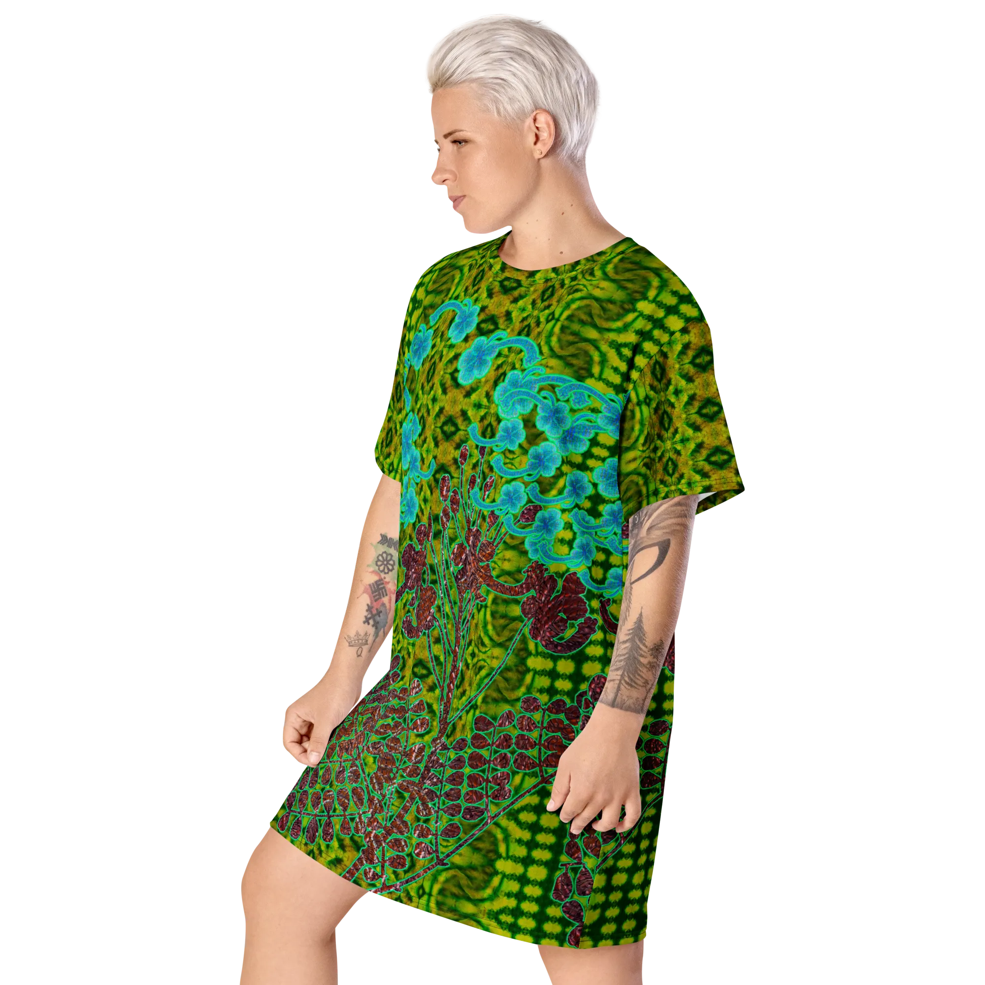 T-Shirt Tunic (Muliebris/Virilis)(WindSong Flower) RJSTH@Fabric#10 RJSTHW2024 RJS
