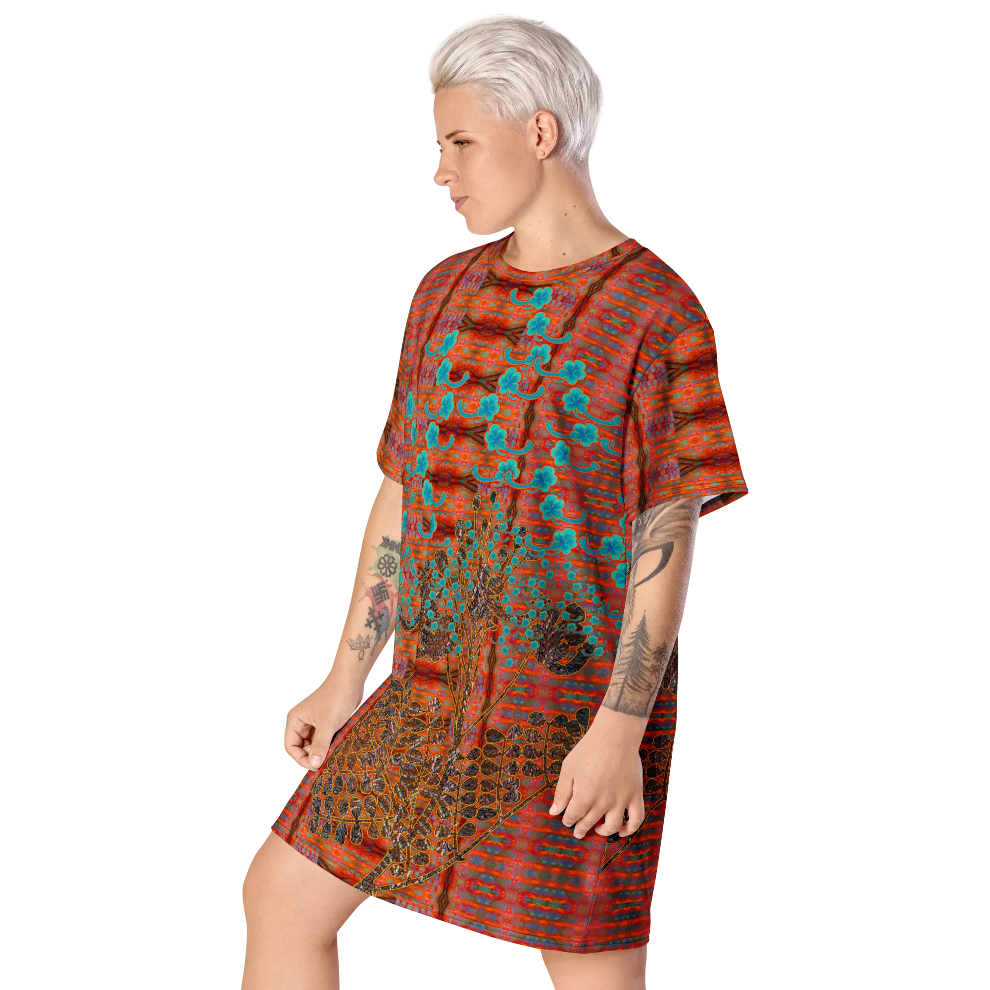 T-Shirt Tunic (Muliebris/Virilis)(WindSong Flower) RJSTH@Fabric#12 RJSTHW2024 RJS