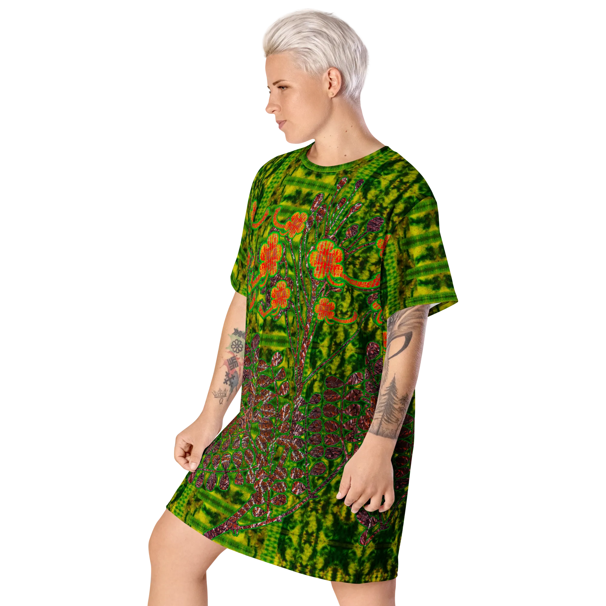 T-Shirt Tunic (Muliebris/Virilis)(WindSong Flower) RJSTH@Fabric#3 RJSTHW2024 RJS
