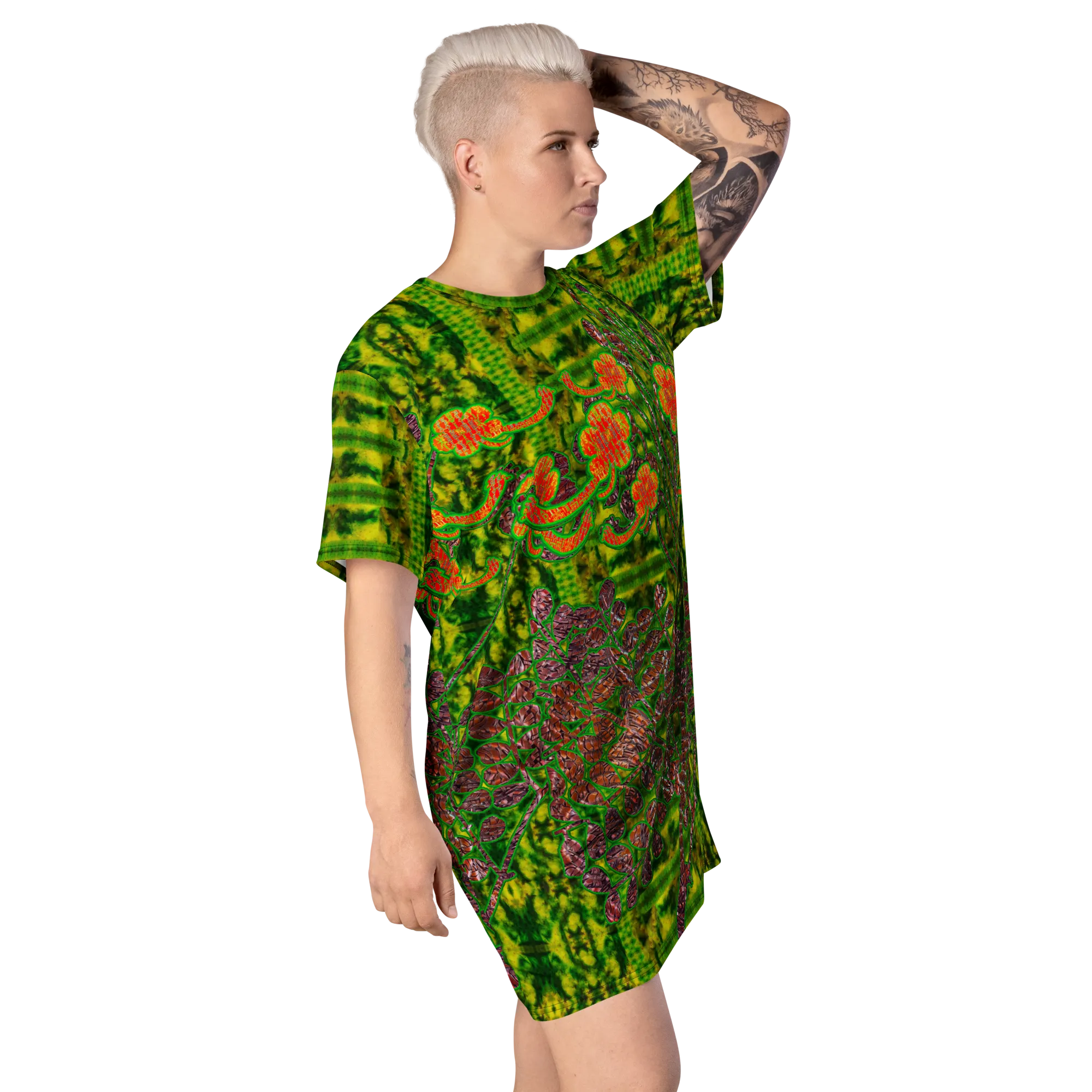 T-Shirt Tunic (Muliebris/Virilis)(WindSong Flower) RJSTH@Fabric#3 RJSTHW2024 RJS