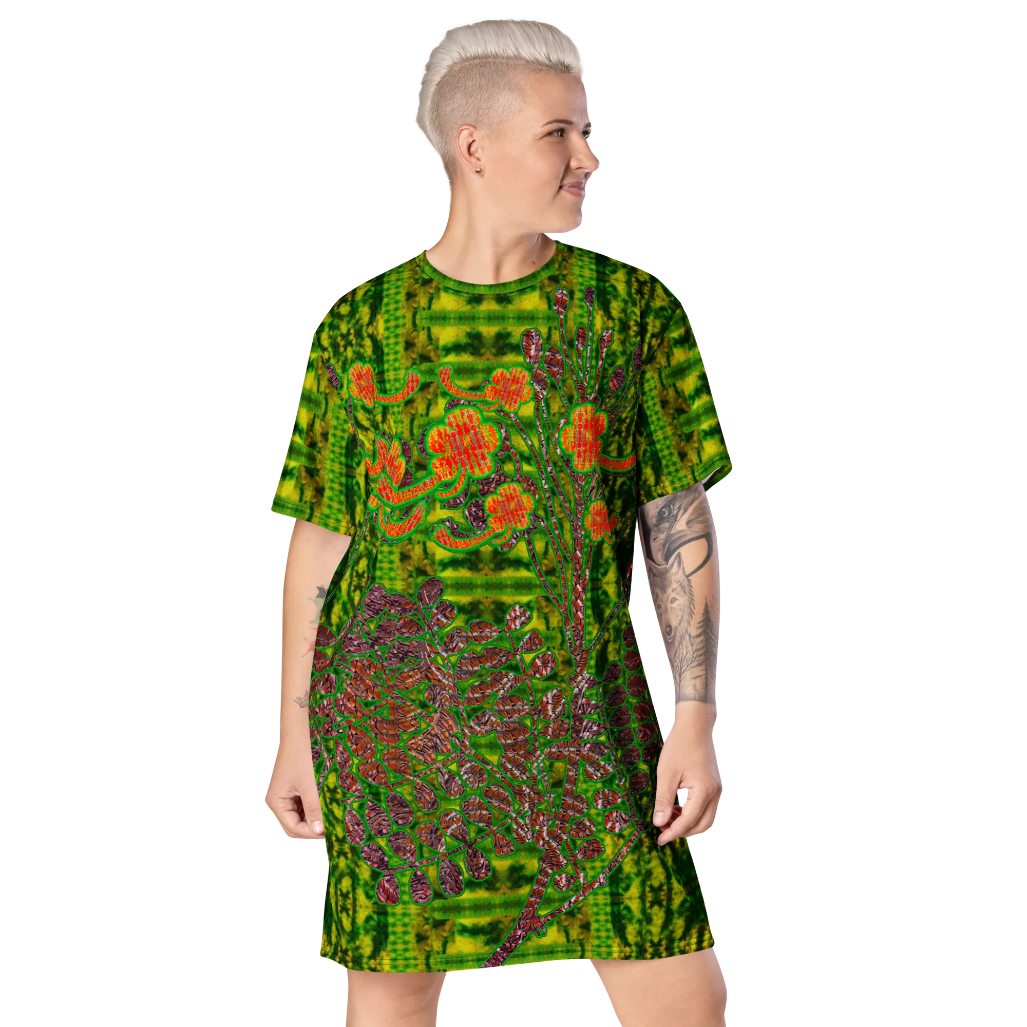 T-Shirt Tunic (Muliebris/Virilis)(WindSong Flower) RJSTH@Fabric#3 RJSTHW2024 RJS
