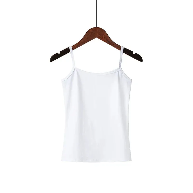 Tank Tops Women Sleeveless Big Size T Shirt Ladies Vest Singlets Camisole Cotton