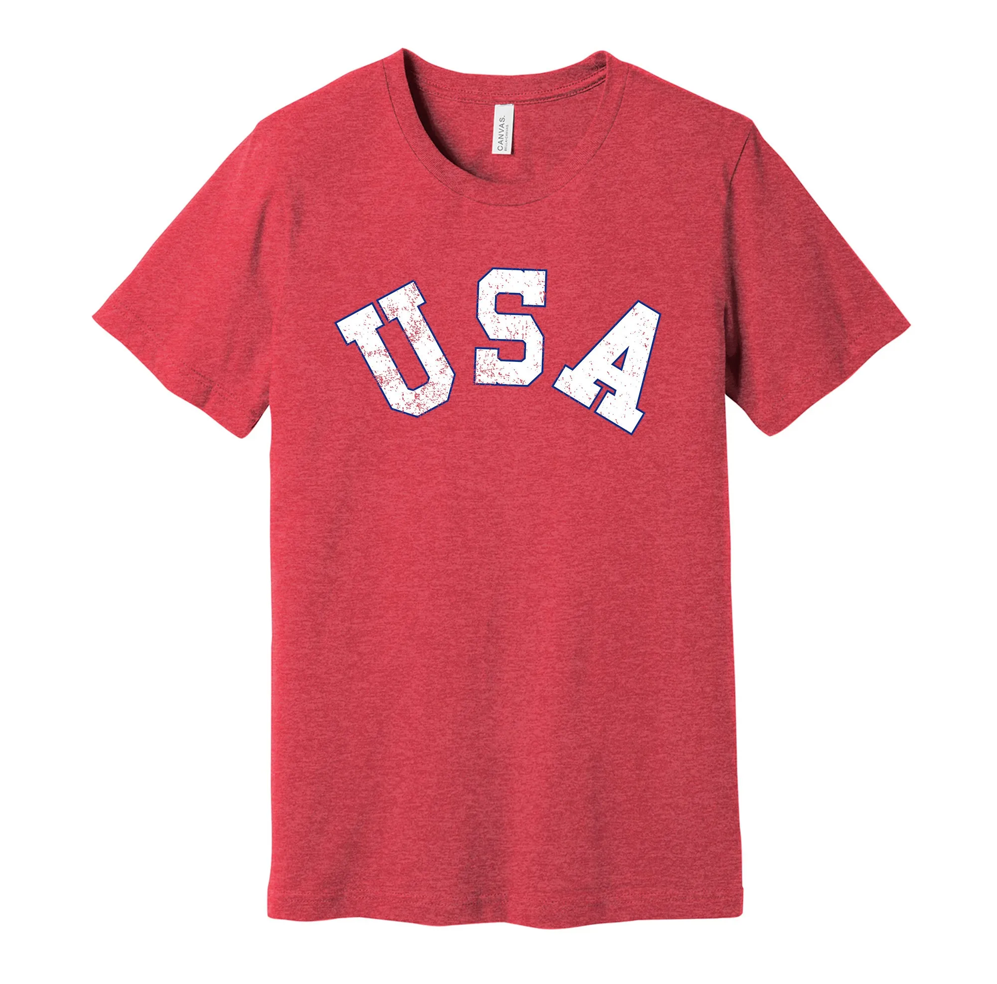 Team USA 1980s Distressed Logo - American Sports Team Shirt - Celebrate Olympic Hockey Heritage and History - Hyper Than Hype Shirts
