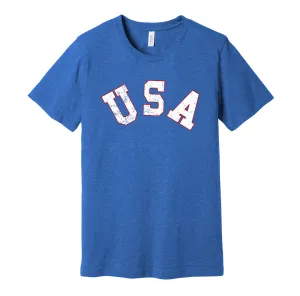Team USA 1980s Distressed Logo - American Sports Team Shirt - Celebrate Olympic Hockey Heritage and History - Hyper Than Hype Shirts