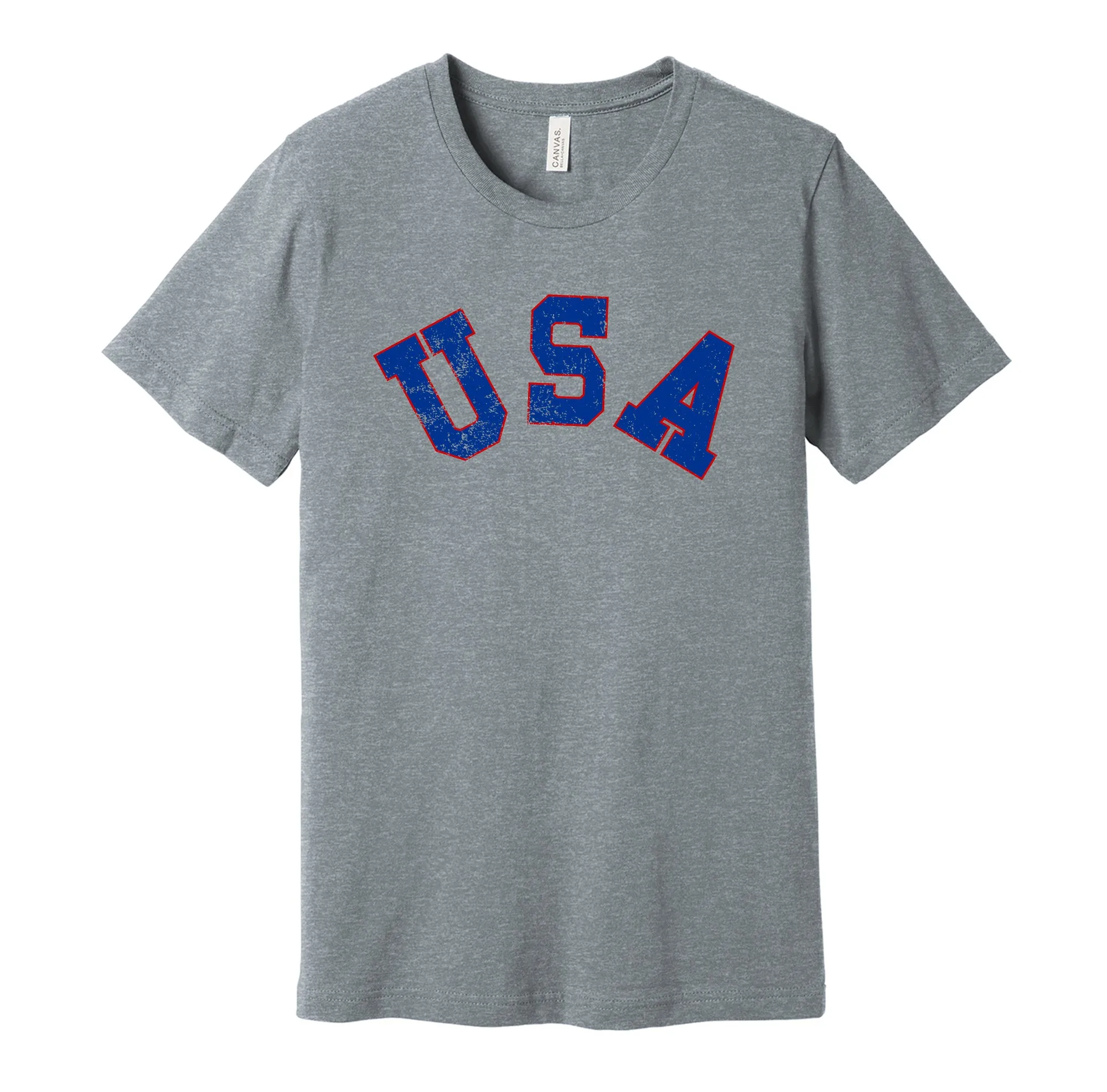 Team USA 1980s Distressed Logo - American Sports Team Shirt - Celebrate Olympic Hockey Heritage and History - Hyper Than Hype Shirts