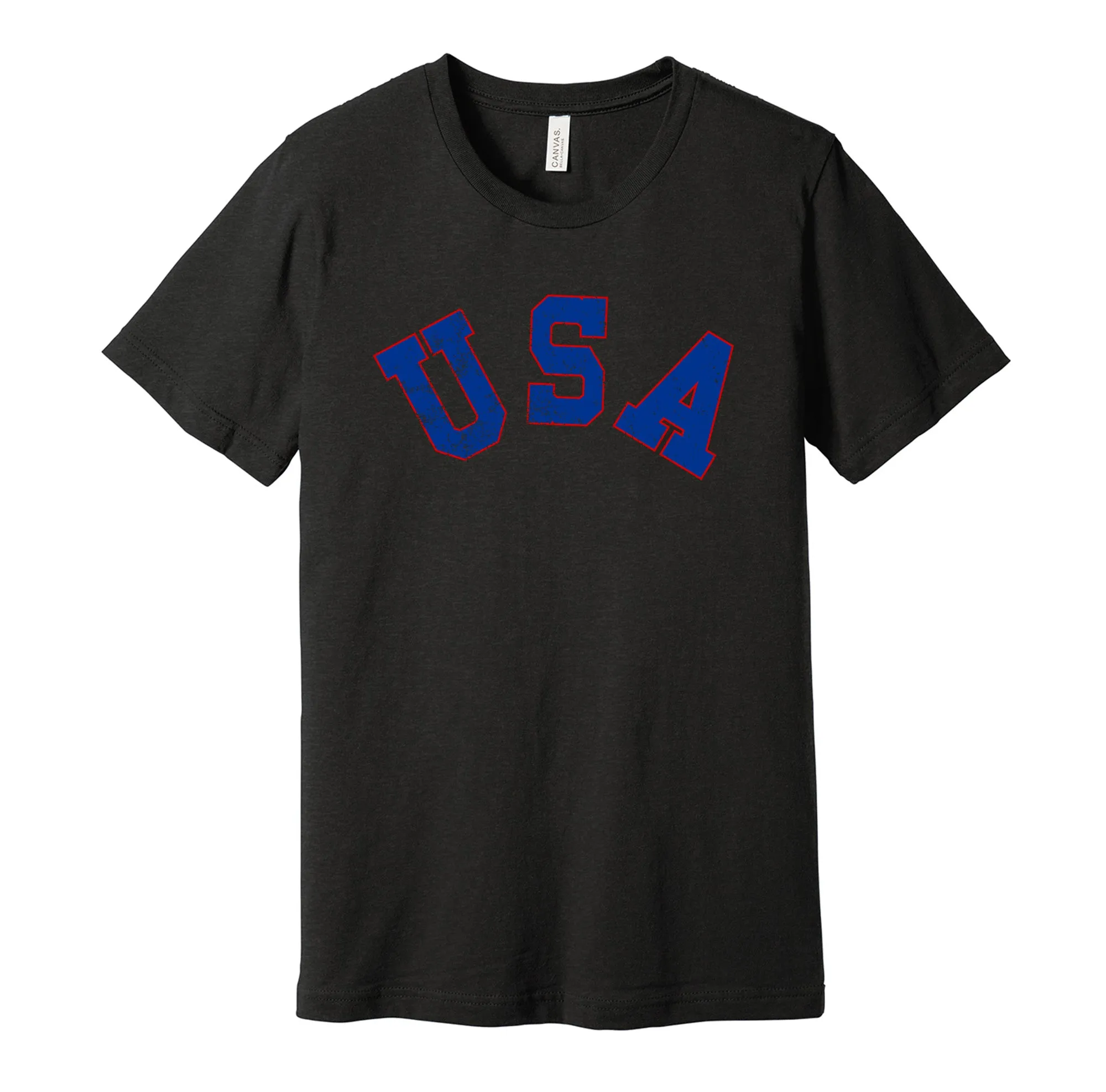 Team USA 1980s Distressed Logo - American Sports Team Shirt - Celebrate Olympic Hockey Heritage and History - Hyper Than Hype Shirts