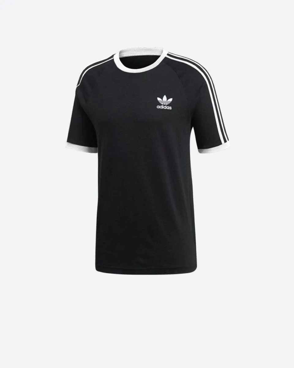Teens 3 Stripes Tee - Black/White