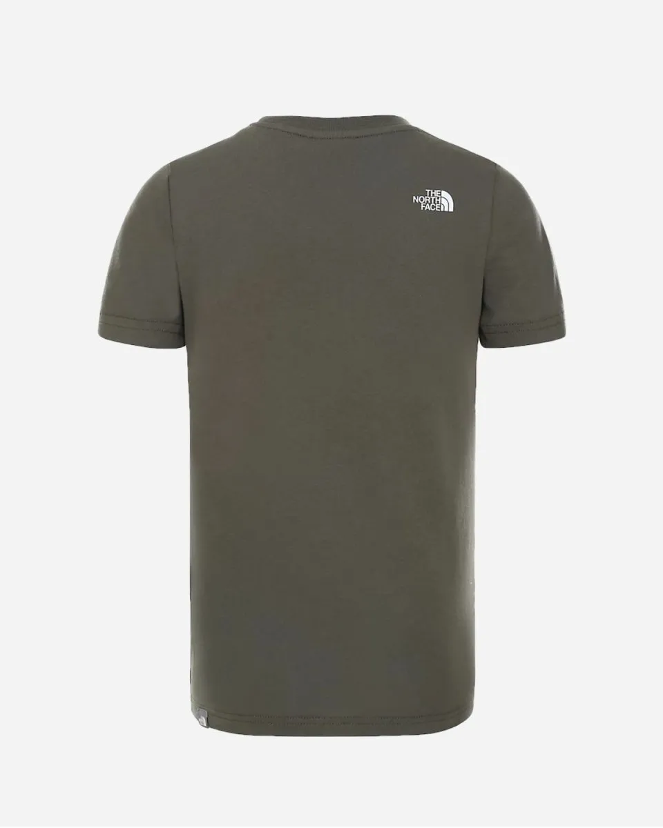 Teens Box S/S Tee - Taup Green/White
