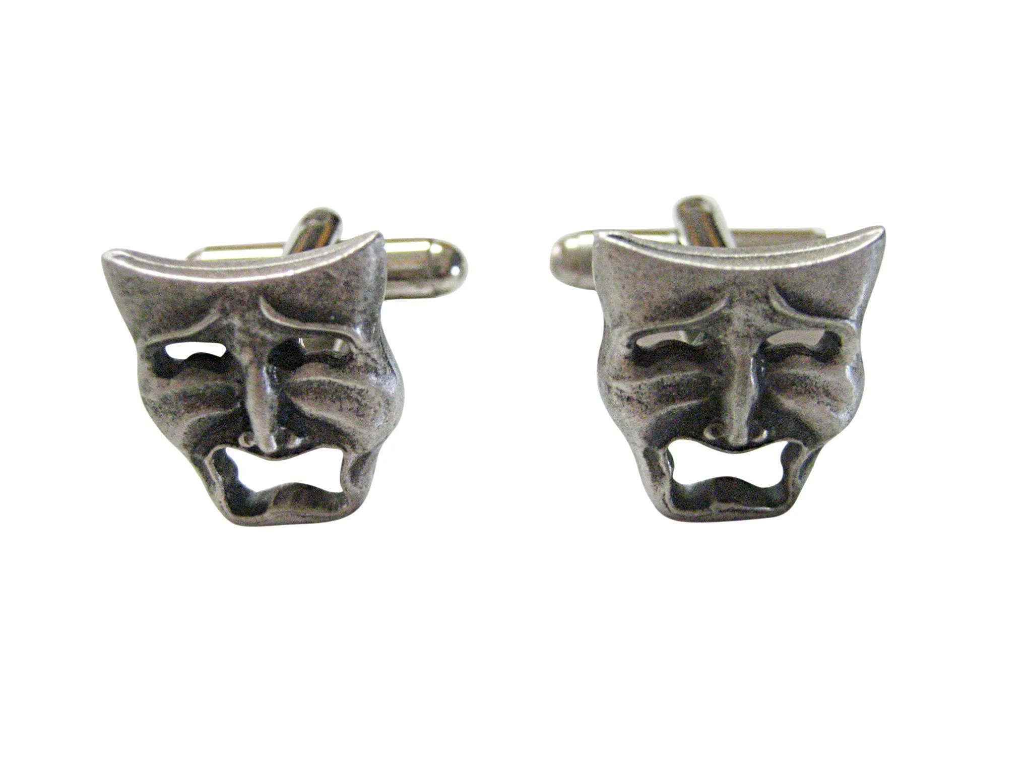 Textured Drama Sad Mask Cufflinks