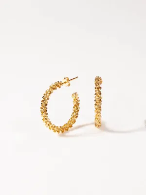 Textured Spike Hoops