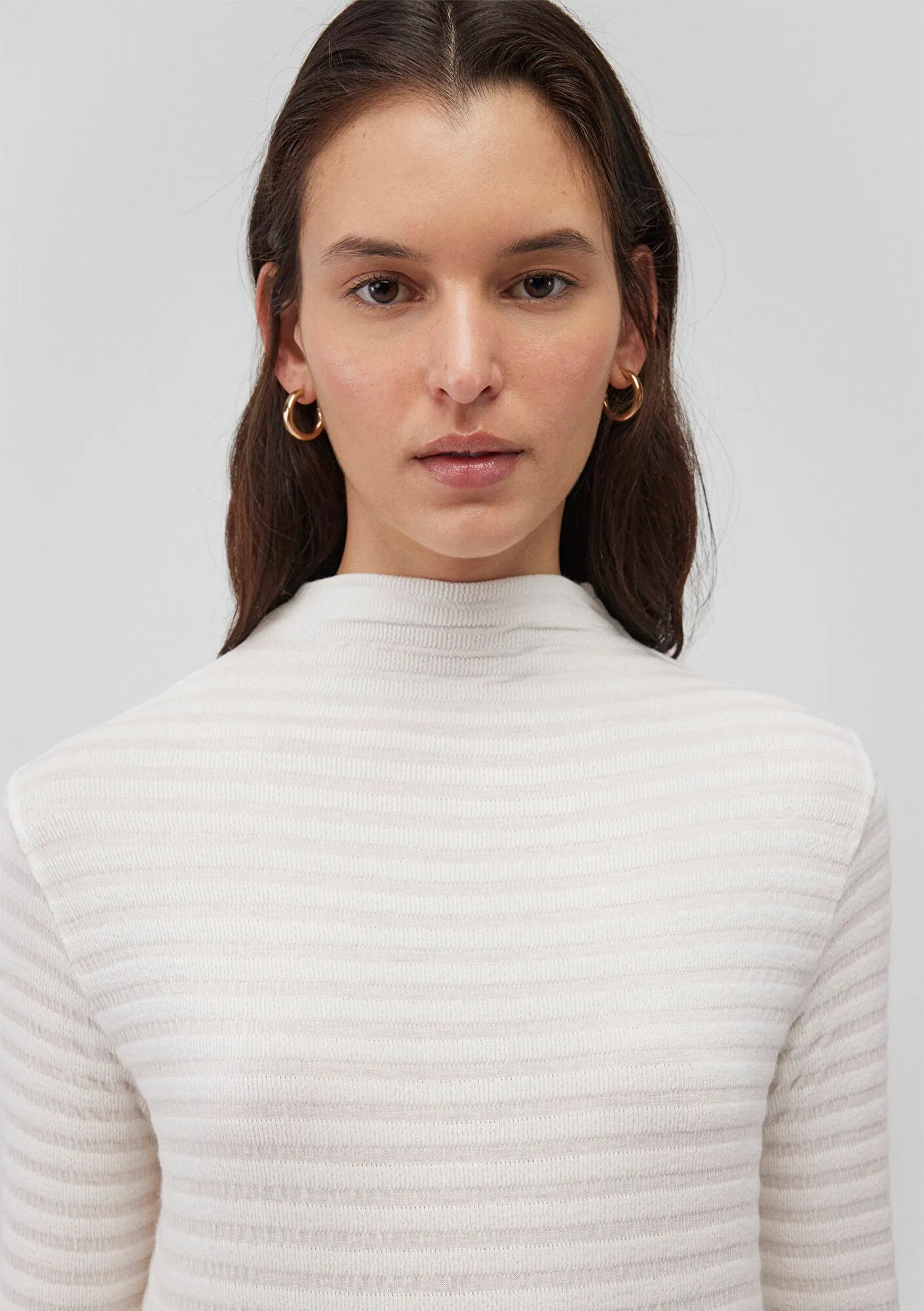 Textured White T-shirt