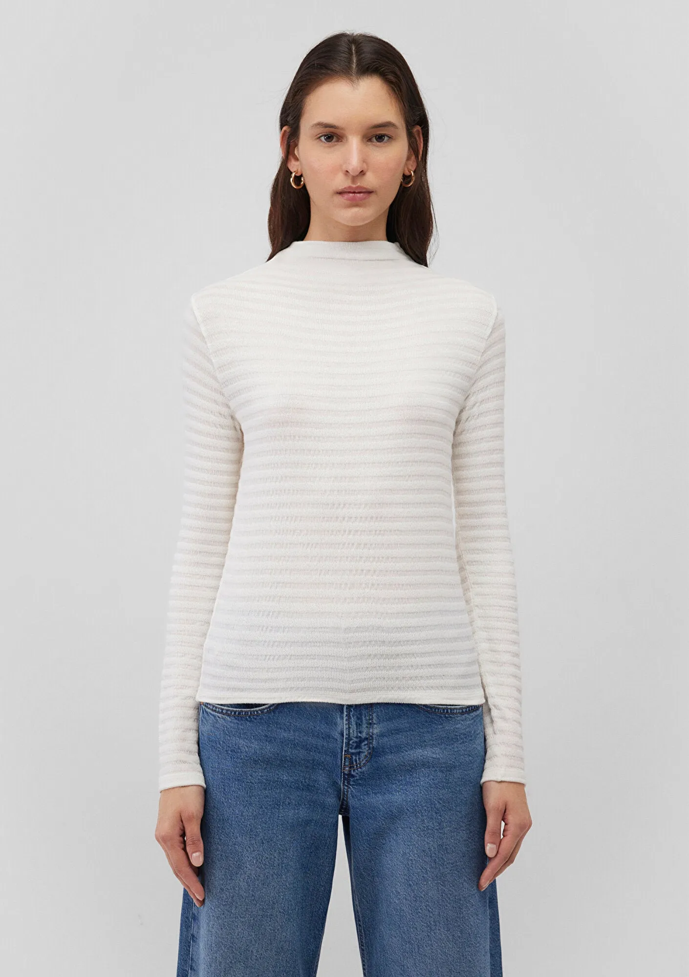 Textured White T-shirt