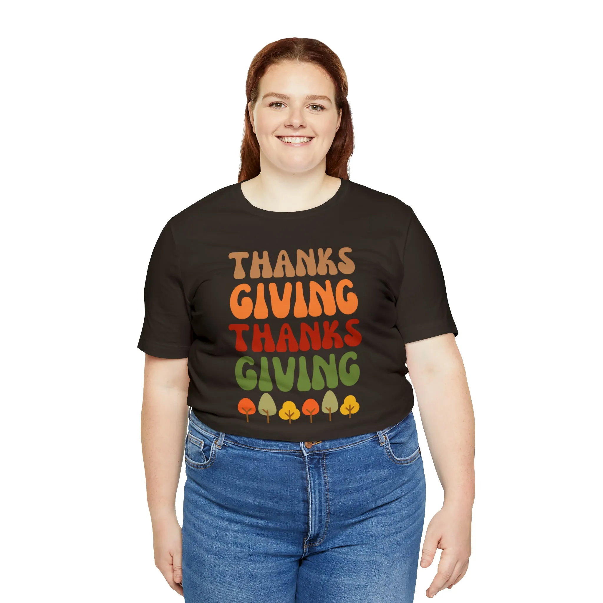 Thanks Giving Thanks Giving T-Shirt | Fall Thanksgiving Tee |  Bella Canvas 3001 Unisex |  Happy Thanksgiving Short Sleeve Tshirt