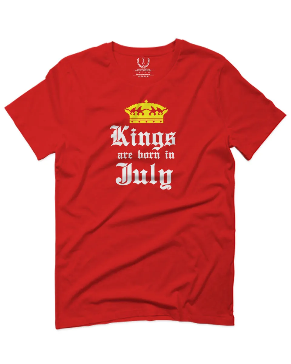 The Best Birthday Gift Kings are Born in July For men T Shirt