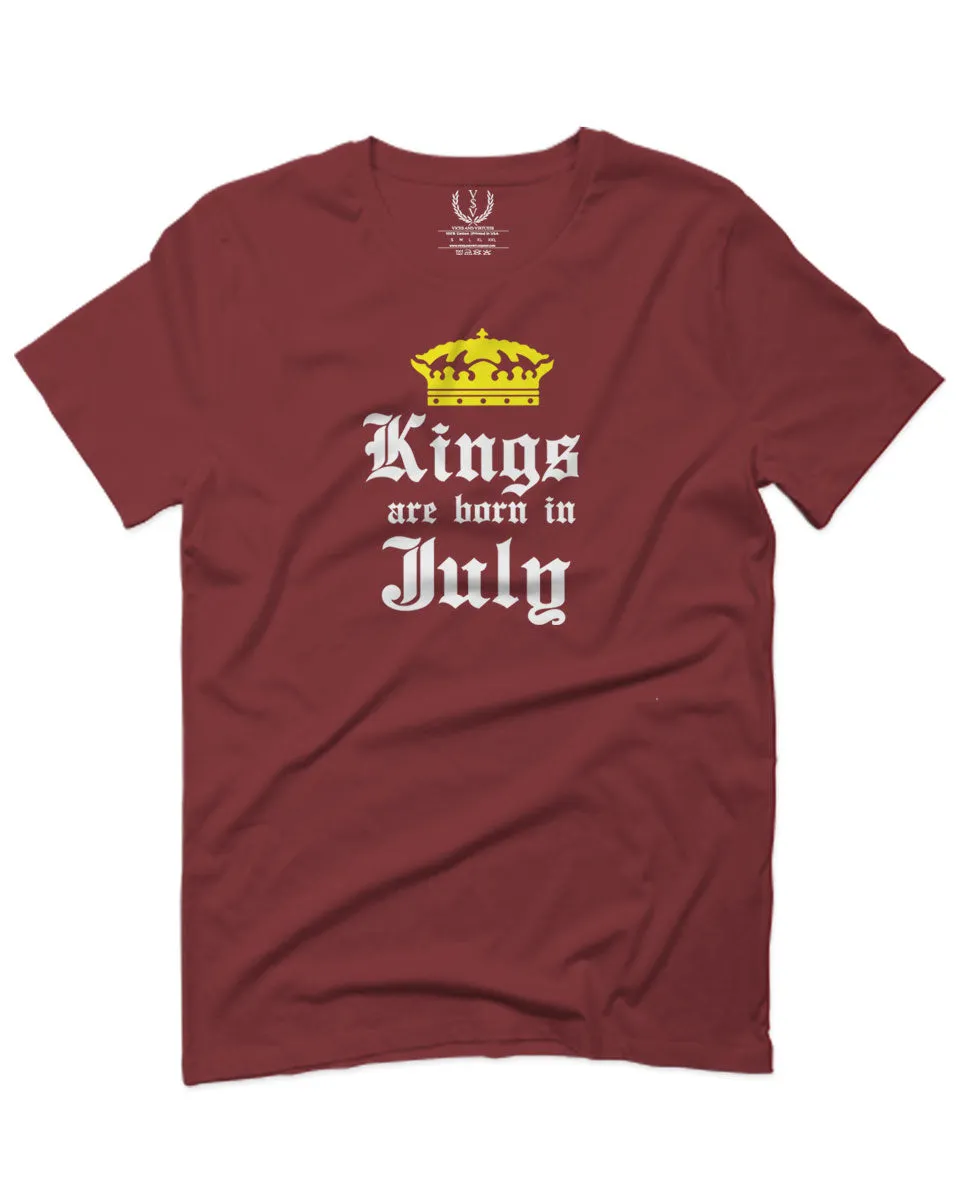 The Best Birthday Gift Kings are Born in July For men T Shirt