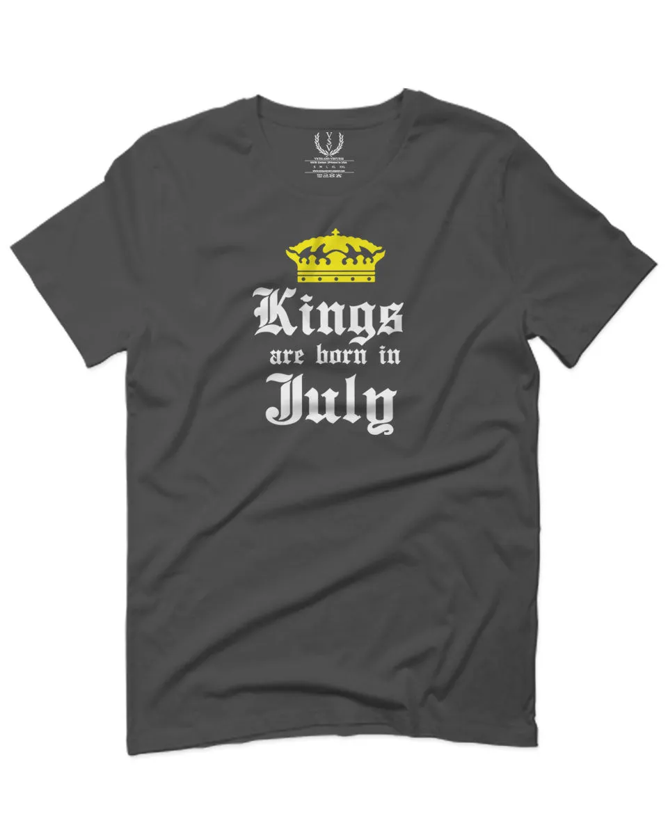 The Best Birthday Gift Kings are Born in July For men T Shirt