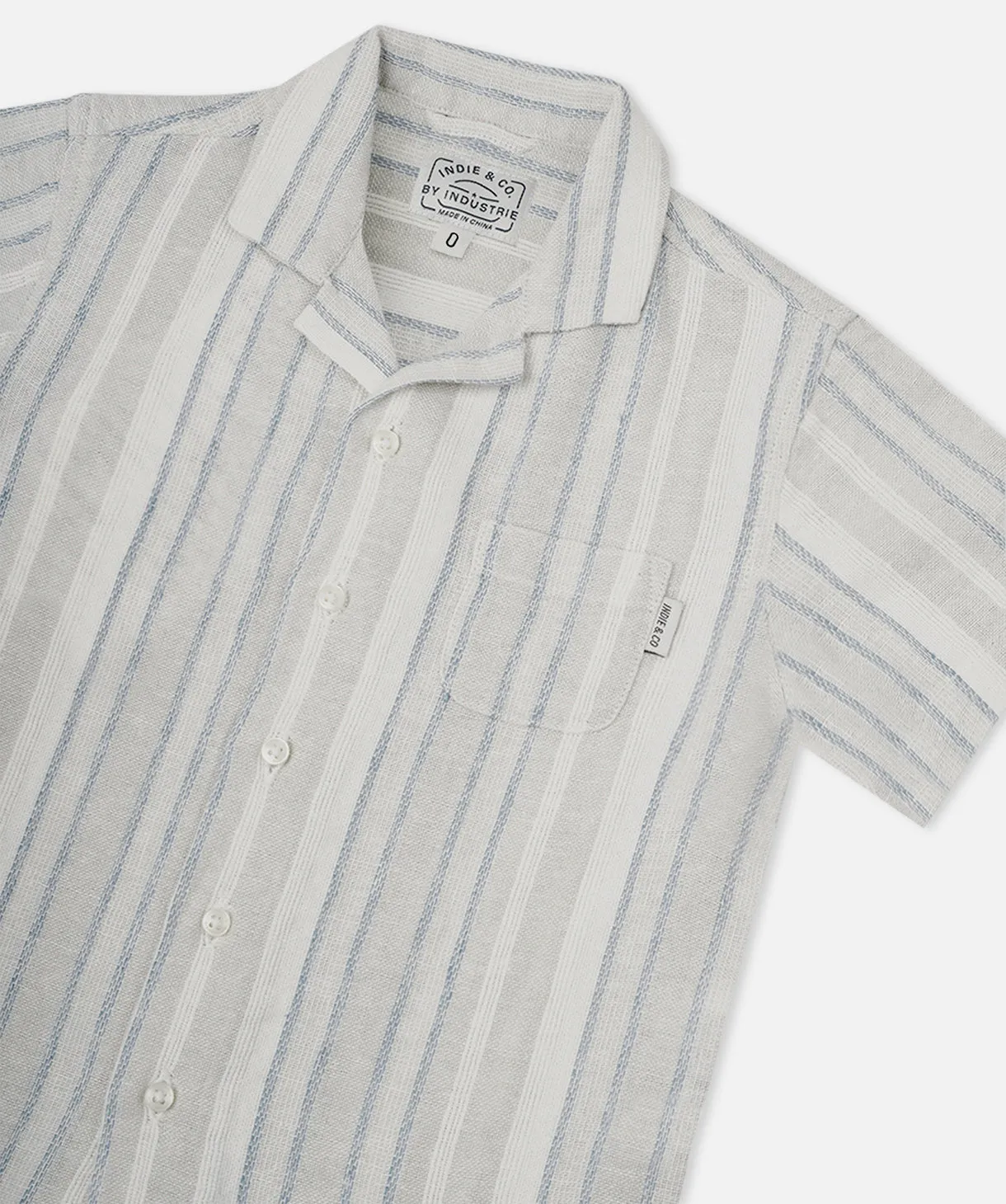 The Indie Livorno S/s Shirt - Stone Multi